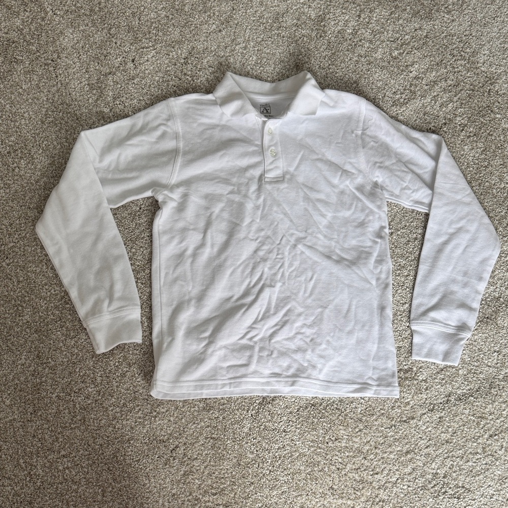 2 Classic White Kids Polo Shirts